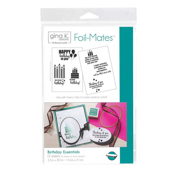 Gina K Designs Foil Mates Sentiments (available in 3 varieties)